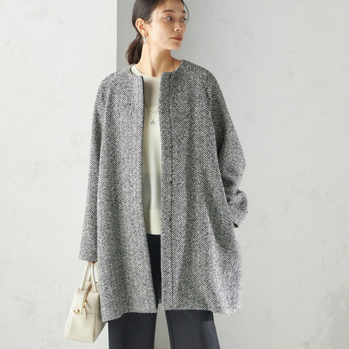 Bellandi SUPER130 コクーン ショート コート ◇ | シップス(SHIPS