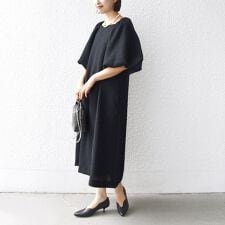 troisiemeCHACO:〈手洗い可能〉ジャカード パフ スリーブ（セレモニー対応可）