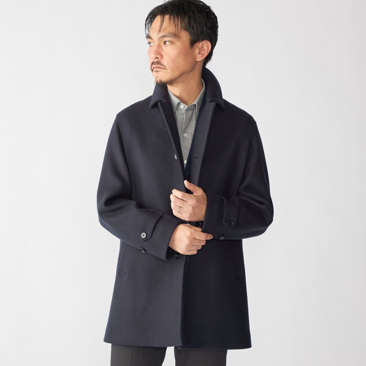 SHIPS: スーパー120'S メルトン チェスター コート 24FW