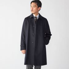 シップス(SHIPS)のSHIPS: ネイビー ウール ビーバー ステンカラー コート