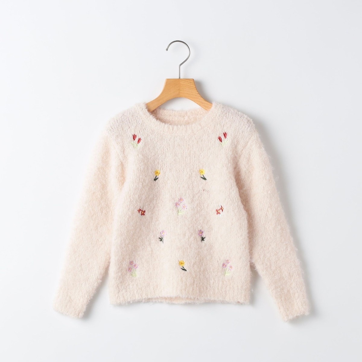 ガールズ 2才～4才)ケーブルニット コットン ペプラム