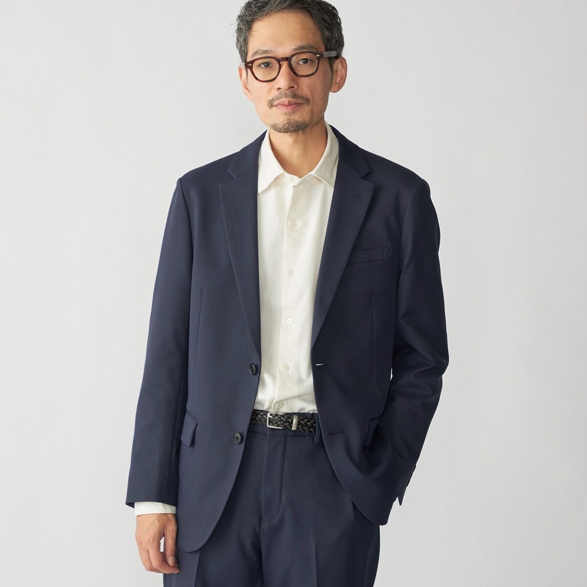 SUPER 120's ウールサキソニー 2ボタン ジャケット