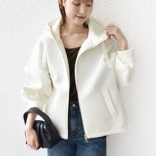 シップス(SHIPS)の《予約》【WEB限定】〈手洗い可能〉ダンボール ダブルジップ フーディー 3