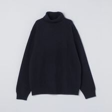 SHIPS: 〈手洗い可能〉7ゲージ ウール カシミヤ ボイル タートルネック