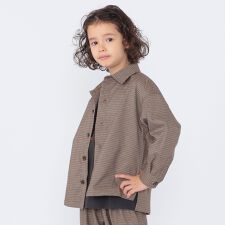 SHIPS KIDS:100～130cm / 千鳥柄 チェック シャツ アウター