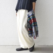 〈手洗い可能〉両面起毛 ポケット デザイン ドロスト パンツ