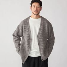 SHIPS: 〈手洗い可能〉シャギー レイヤード カーディガン
