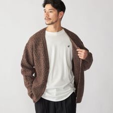 SHIPS: 〈手洗い可能〉シャギー レイヤード カーディガン