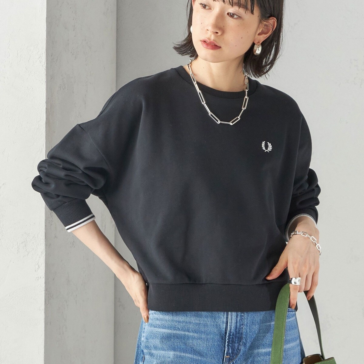 FRED PERRY: G1148 TIPPED SWEAT | シップス(SHIPS) | マルイウェブ