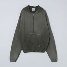 ROA: BEE SUN FADED WAFFLE ZIP UP HOODIE