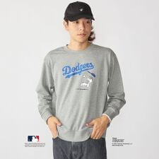 【WEB限定】SHIPS: VINTAGE PEANUTS×MLB プリント クルーネック スウェッ