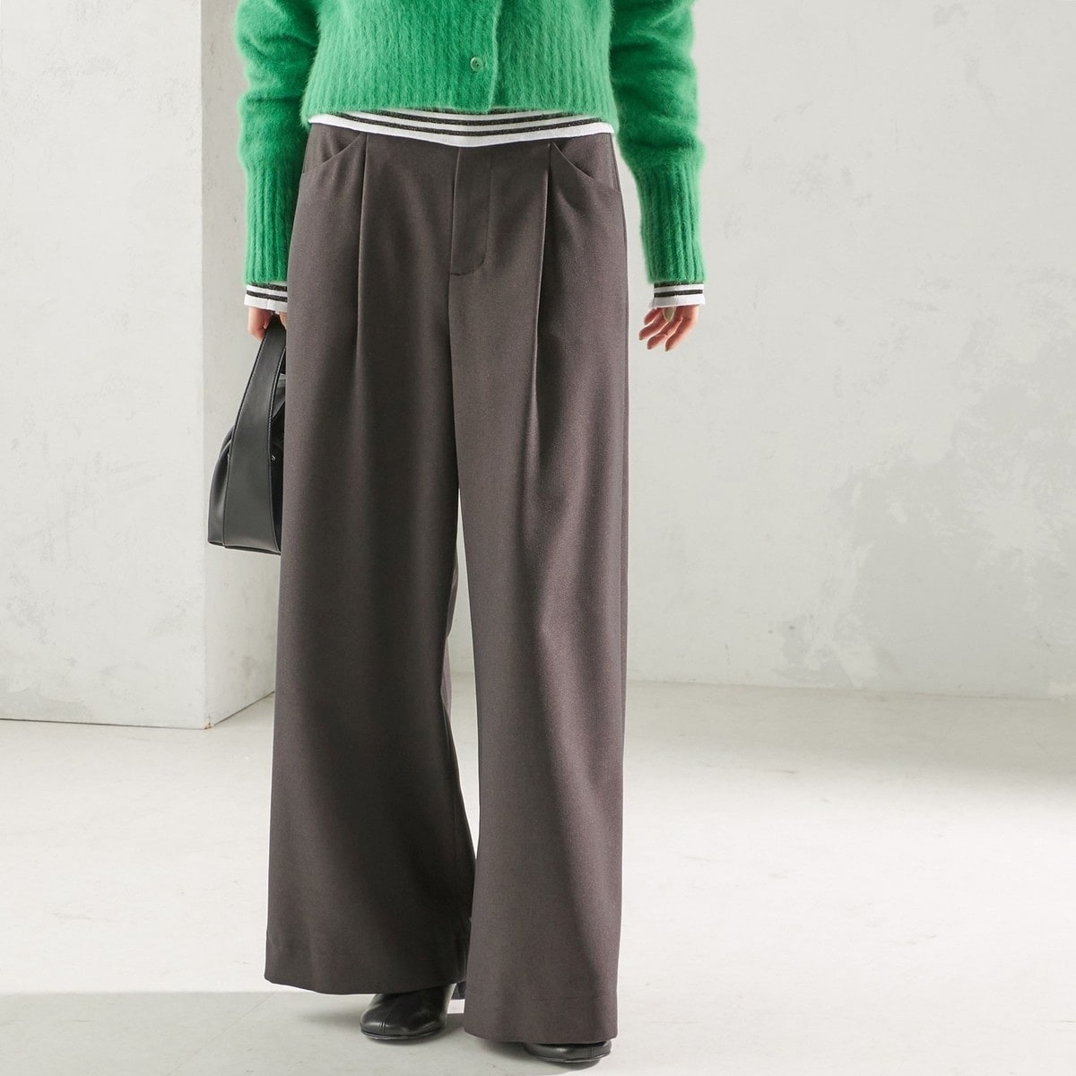 手洗い可能〉サテン プリント ドロスト パンツ | シップス(SHIPS