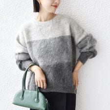 シップス(SHIPS)の《予約》【WEB限定】〈手洗い可能〉モヘヤ混 グラデーション ニット プルオーバー