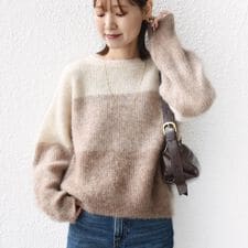 シップス(SHIPS)の《予約》【WEB限定】〈手洗い可能〉モヘヤ混 グラデーション ニット プルオーバー