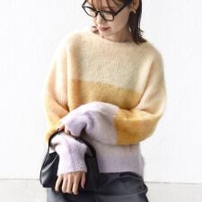 シップス(SHIPS)の《予約》【WEB限定】〈手洗い可能〉モヘヤ混 グラデーション ニット プルオーバー