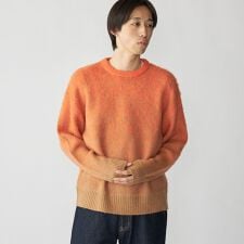 City Ambient Products: グラデーション シャギー クルーネック ニット