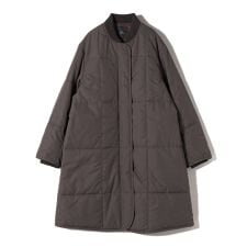 SHIPS Primary Navy Label:中綿 キルト コート