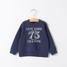 SHIPS KIDS:80～90cm /ヴィンテージ プリント スウェット