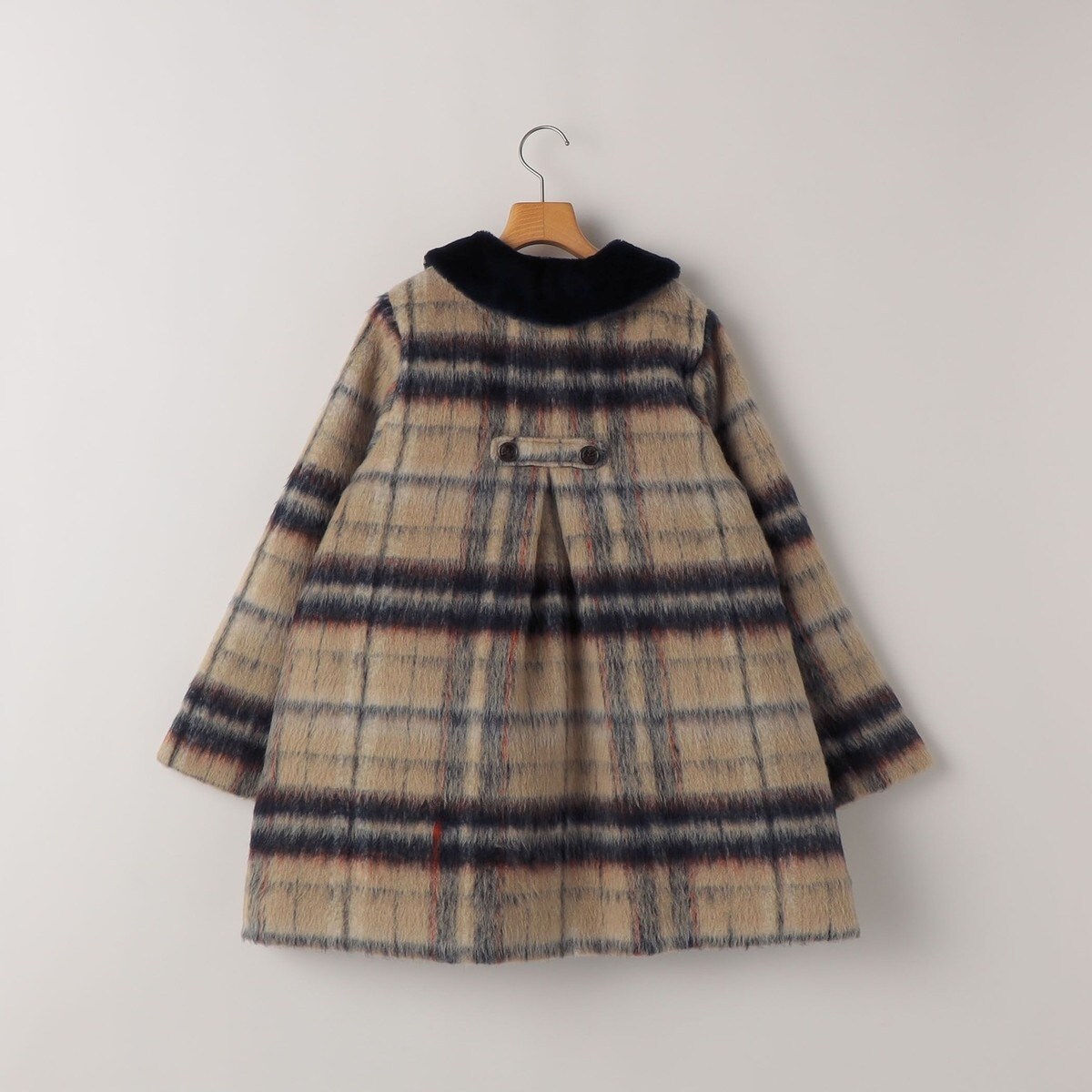 SHIPS KIDS:140～150cm/シャギー チェック コート | シップス(SHIPS