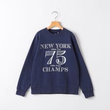 SHIPS KIDS:140～160cm /ヴィンテージ プリント スウェット