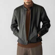 SHIPS: ラムレザー シングル ライダース ジャケット 25FW