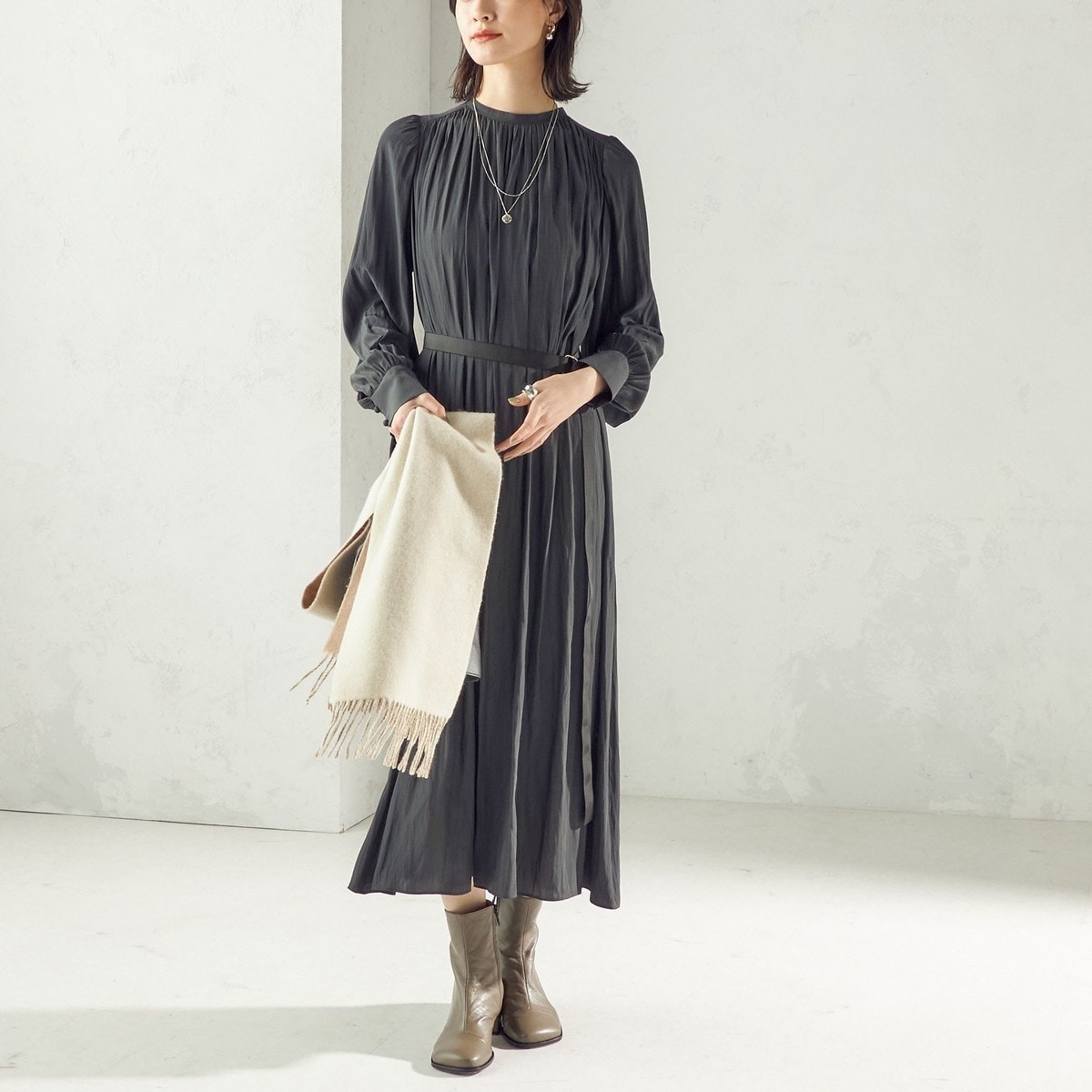 結婚式・パーティ〉【SHIPS別注】APUPIL:〈手洗い可能〉ジャカード 7分