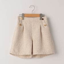 SHIPS KIDS:140～150cm / ツイード タック ショート パンツ