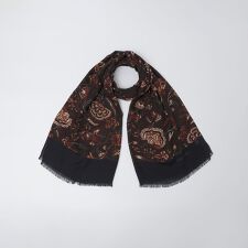 Holliday＆Brown: ウール フラワー プリント ストール