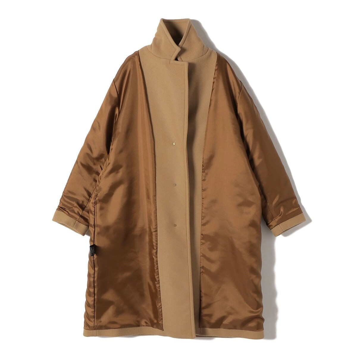 SHIPS Primary Navy Label:ウール メルトン シングル チェスター