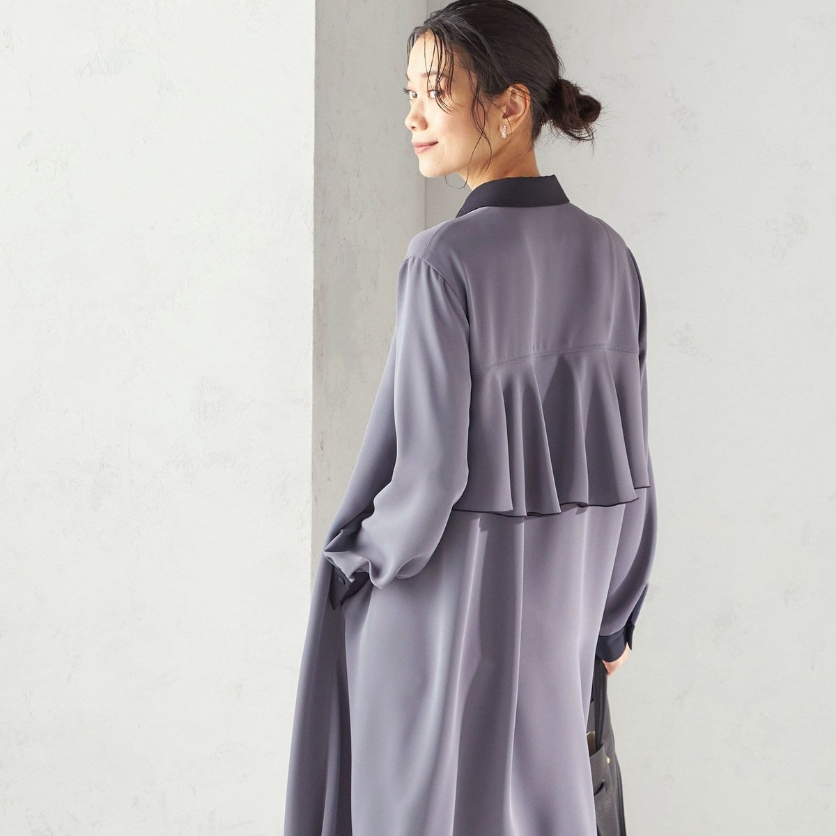 結婚式・パーティ〉kaene:パイピング レース Aライン ワンピース