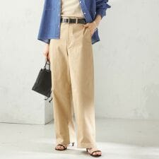 〈洗濯機可能〉ストレッチ チノ 硫化染め パンツ