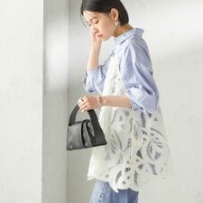 《予約》〈手洗い可能〉刺繍 スカラップ レース キャミソール