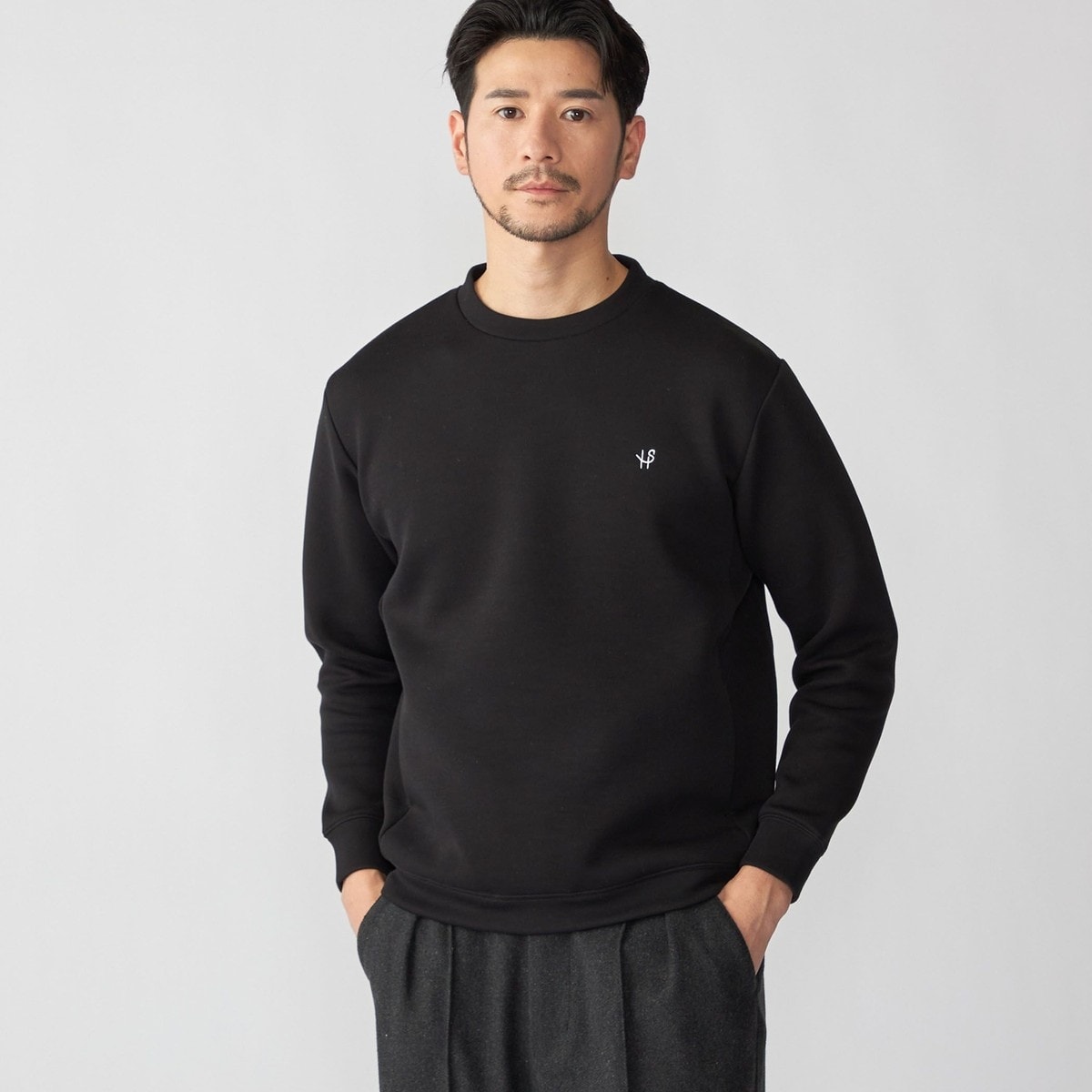 SHIPS: 〈手洗い可能〉ライト トリコット コーデュロイ クルーネック