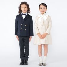 SHIPS KIDS:110～130cm /セレモニー ラメ ツイード ボレロ ジャケット