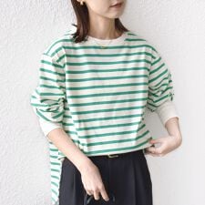 《予約》【SHIPS別注】TENNESSEE:〈洗濯機可能〉ワイド ボーダー TEE