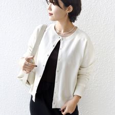 《予約》【SHIPS別注】TENNESSEE:〈洗濯機可能〉スナップ 釦 スウェット カーディガン