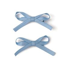 SHIPS KIDS:サテン リボン デザイン ヘアクリップ 2コセット