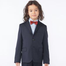 SHIPS KIDS:110～130cm /セレモニー ネイビー ストライプ ジャケット