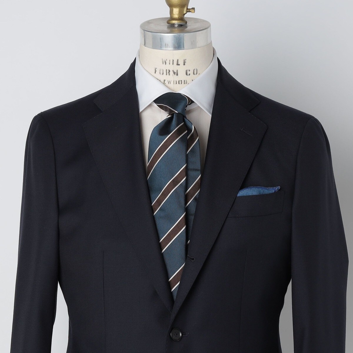 ステファノカウ シルク ブロックストライプ ネクタイ フランコバッシ