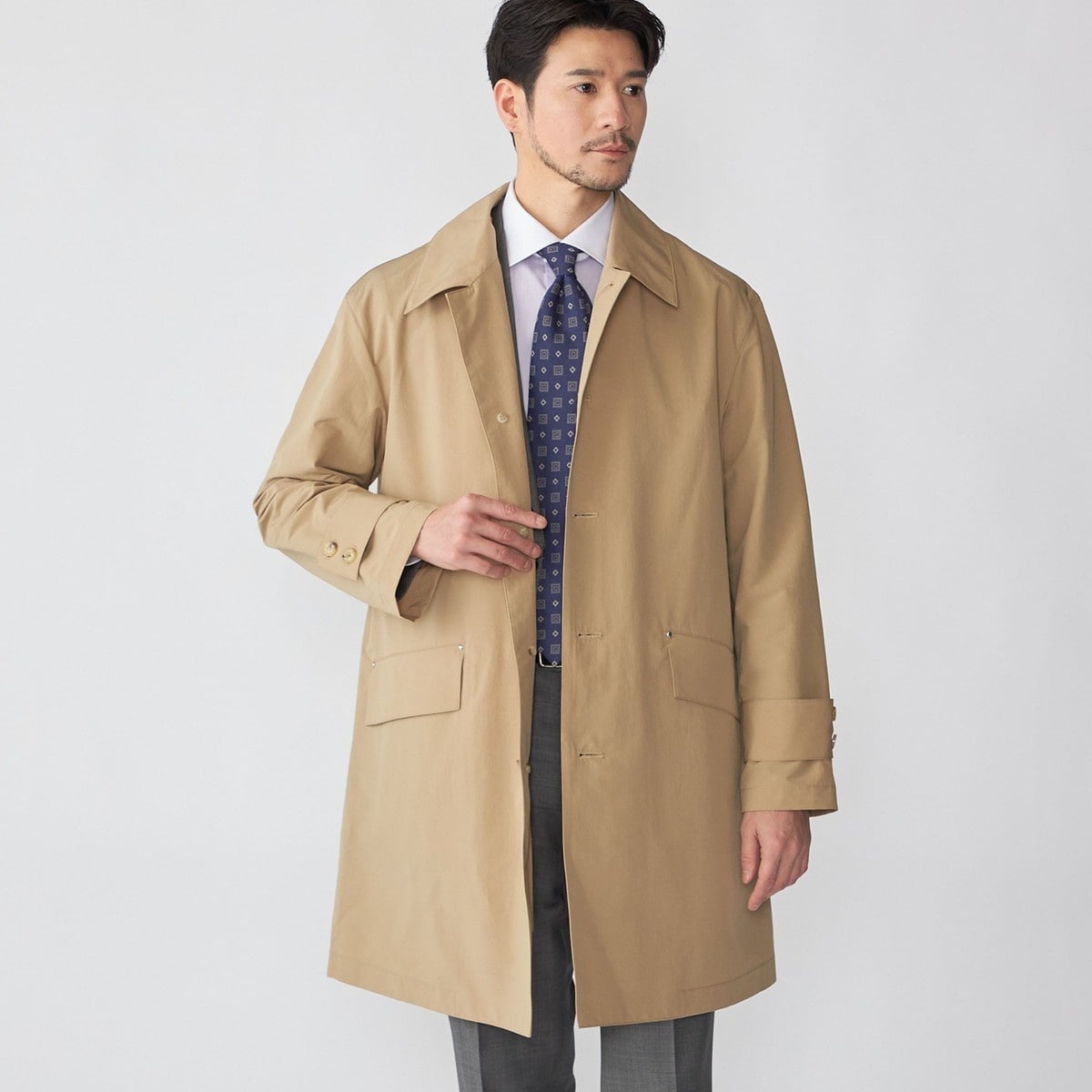 【BATEAUX DE SHIPS 】ギャバジン ステンカラーコート BATEAUX DE SHIPS: ギャバジン ステンカラーコート | シップス(SHIPS