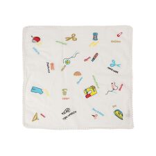 ANATHA:ポンポン 刺繍 バンダナ スカーフ