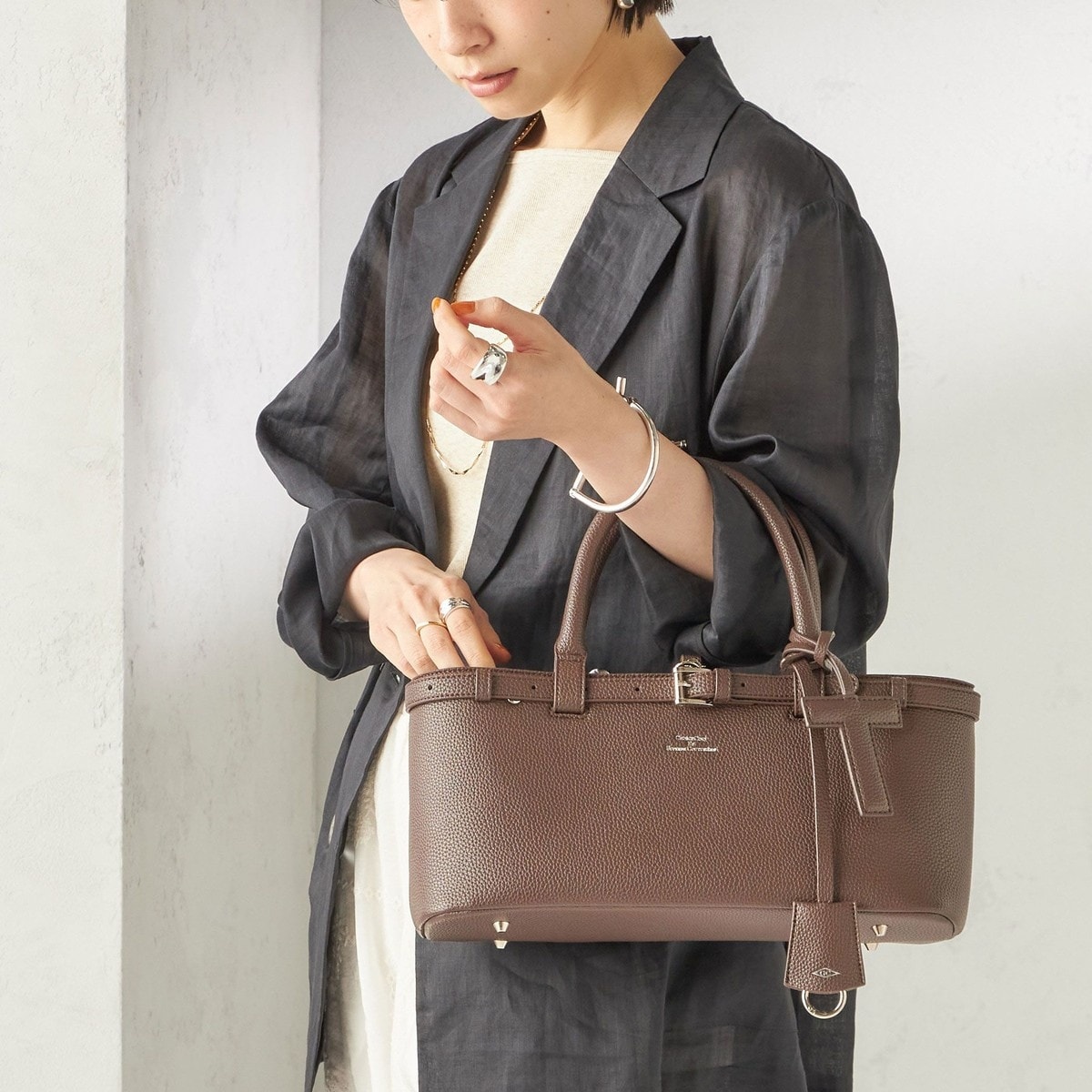 SOL and SELENE/ソル アンド セレーネ】PUFF TOTE BAG：トートバッグ