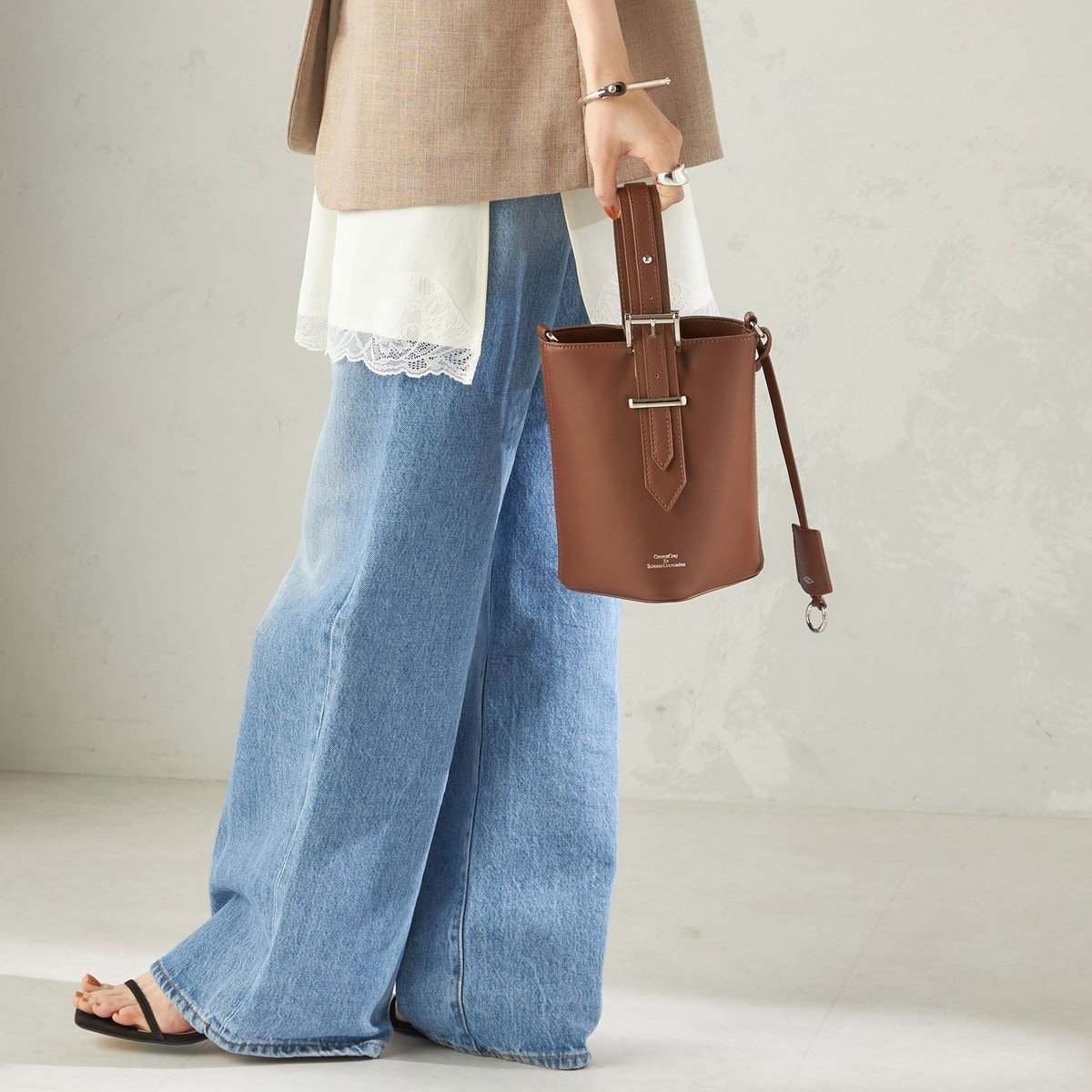 SOL and SELENE/ソル アンド セレーネ】PUFF TOTE BAG：トートバッグ