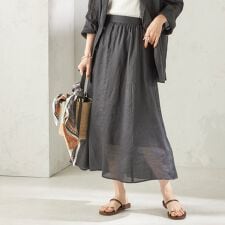 《予約》〈手洗い可能〉ラミー 4 ギャザー スカート