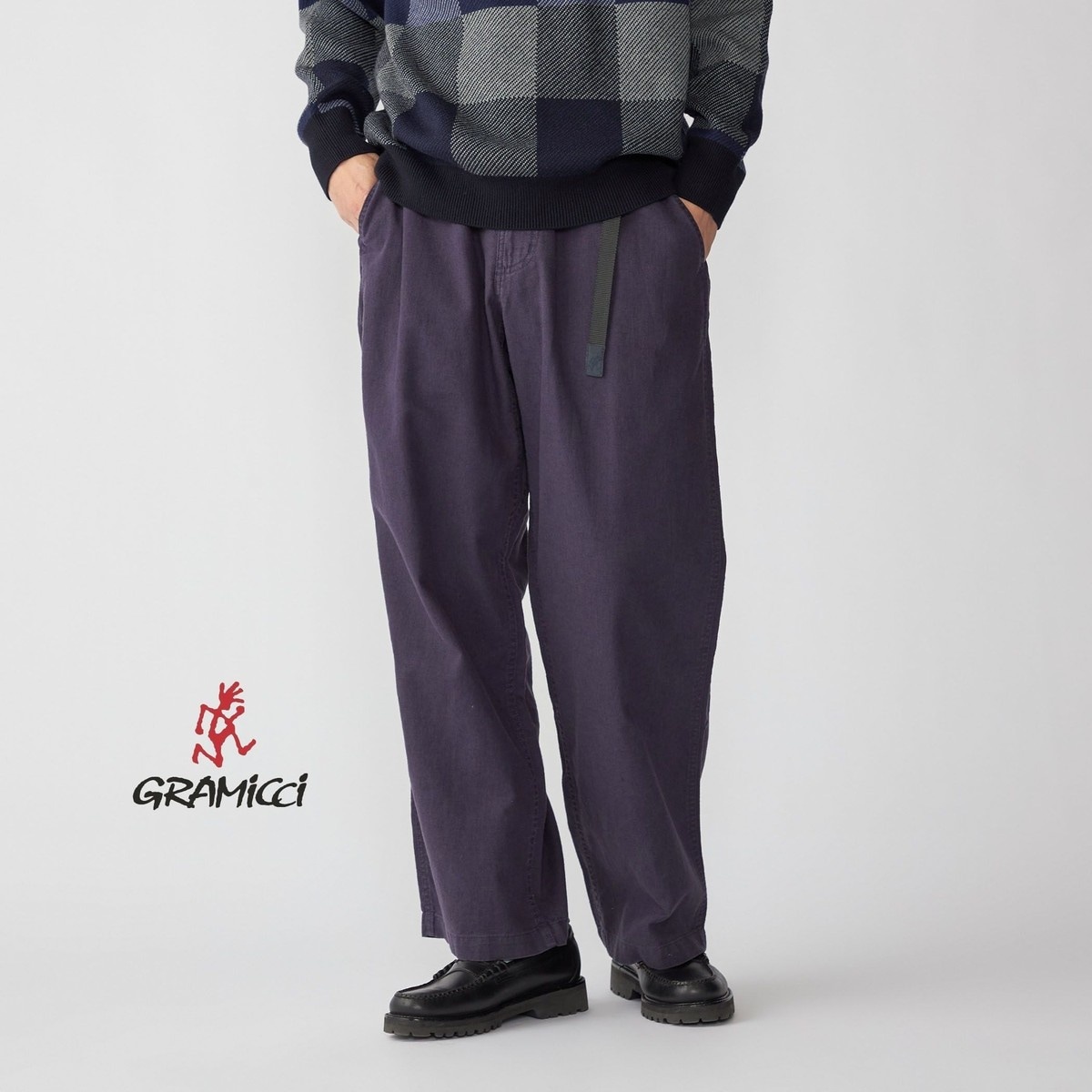 GRAMICCI】 417別注LANATEC グレンチェックストレッチパンツ | 417