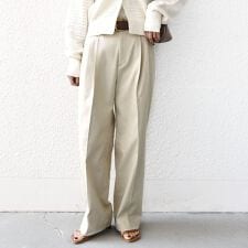 〈手洗い可能〉ヴィンテージ ライク デニム タック パンツ