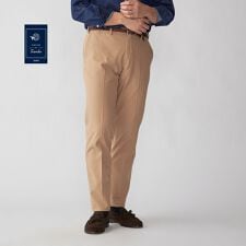 SHIPS:〈FUNCTION/手洗い可能〉コットン ノープリーツ 4WAY ストレッチ スラックス