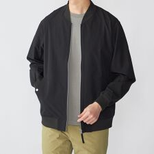 SHIPS:〈撥水/UVカット〉MA-1 リブ ブルゾン