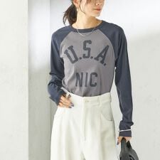 NINE CASE:〈手洗い可能〉シアー ラグラン TEE