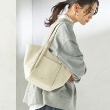 BEAURE: ロング ハンドル 2WAY トート バッグ